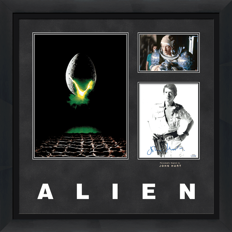 Alien John Hurt Framed Signed Display - Memorabilia Framers Shop